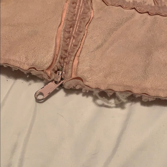 Pink Jacket : Knit & Suede Material - Picture 6 of 6